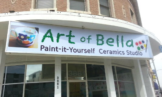 Art of Bella Ceramics Studio on 6th Street in Koreatown LA