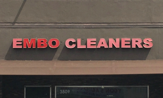 Embo Cleaners on 6th Street in Koreatown LA
