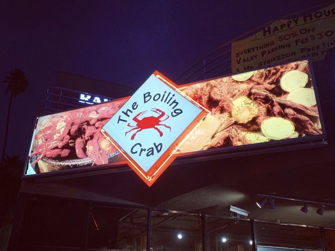 The Boiling Crab seafood restaurant in Koreatown LA  