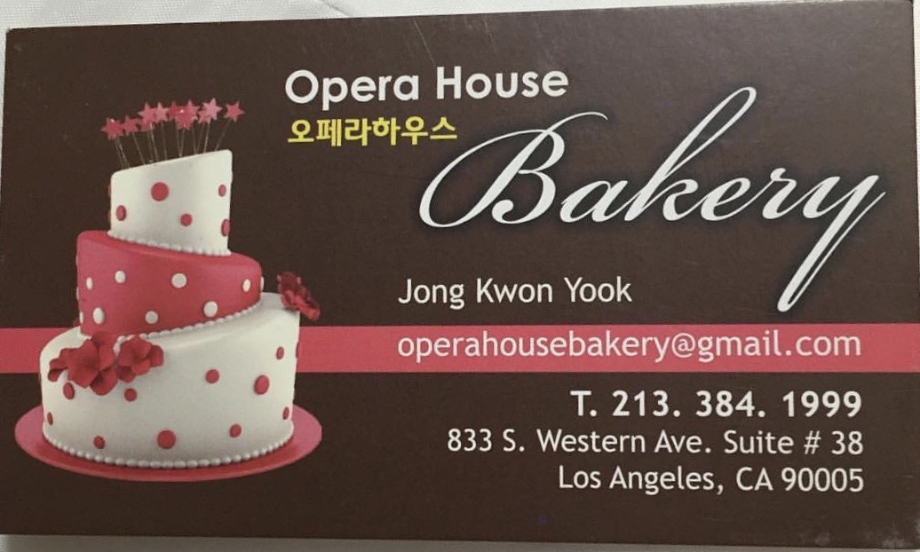 Opera House Bakery in Koreatown LA