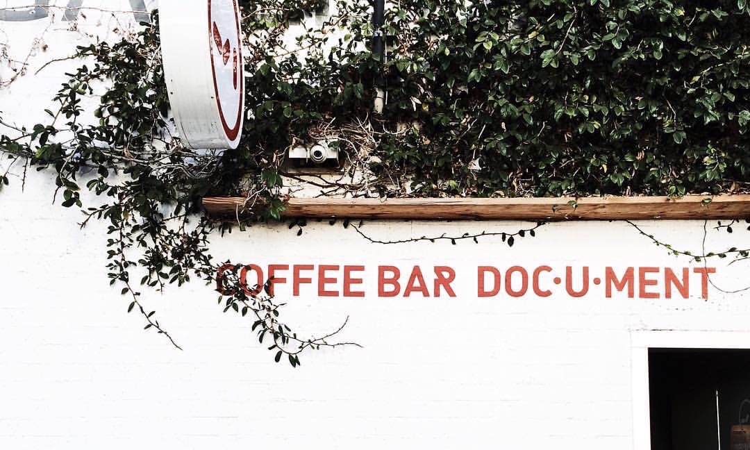 Document Coffee Bar in Koreatown LA