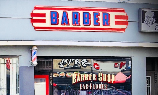 Barbershop Las Flores  in Koreatown LA
