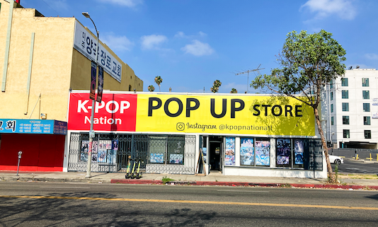 Kpop Pop-Up Store in Koreatown LA